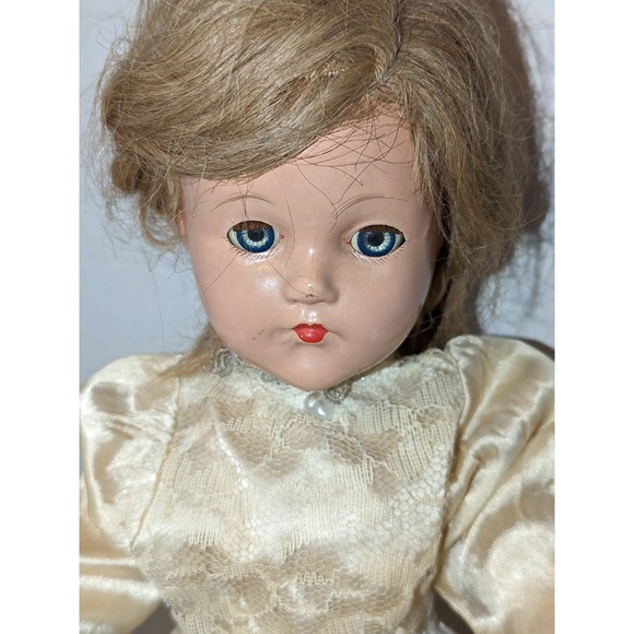 Vintage 1930's 21" Composition Effanbee Little Lady Anne Shirley Doll - Picture 2 of 9